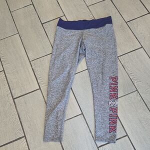 PINK Victoria's Secret Gray and Blue Leggings for Comfort and Style‎ act29